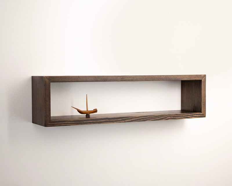 Floating Box Shelf | Solid Wood