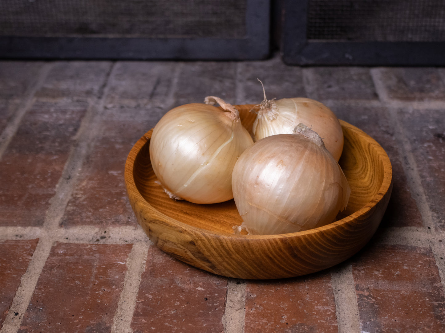 Black Locust Wood Shallow Bowl