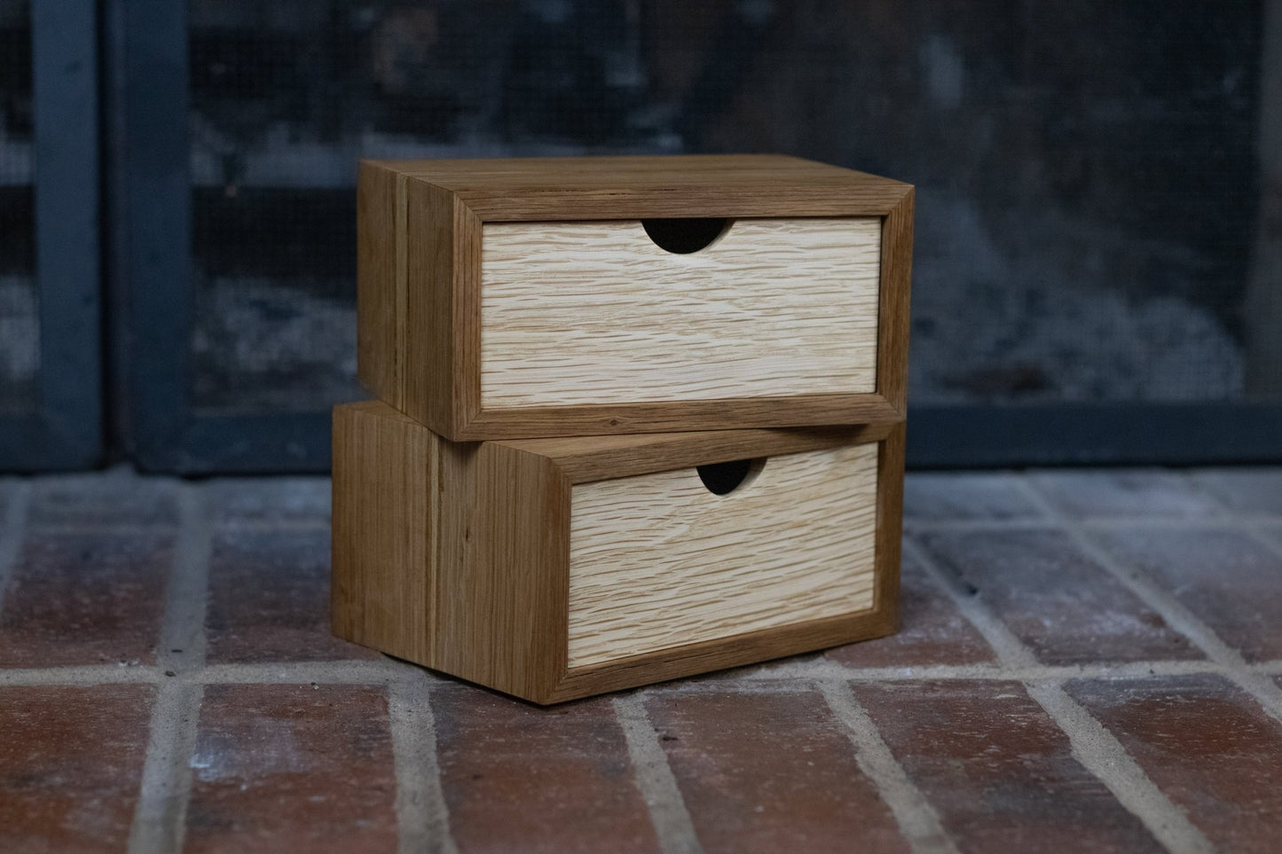Pair of White Oak Wooden Boxes - day1wood