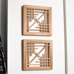 Shear - Mini Kumiko Wall Art Panel