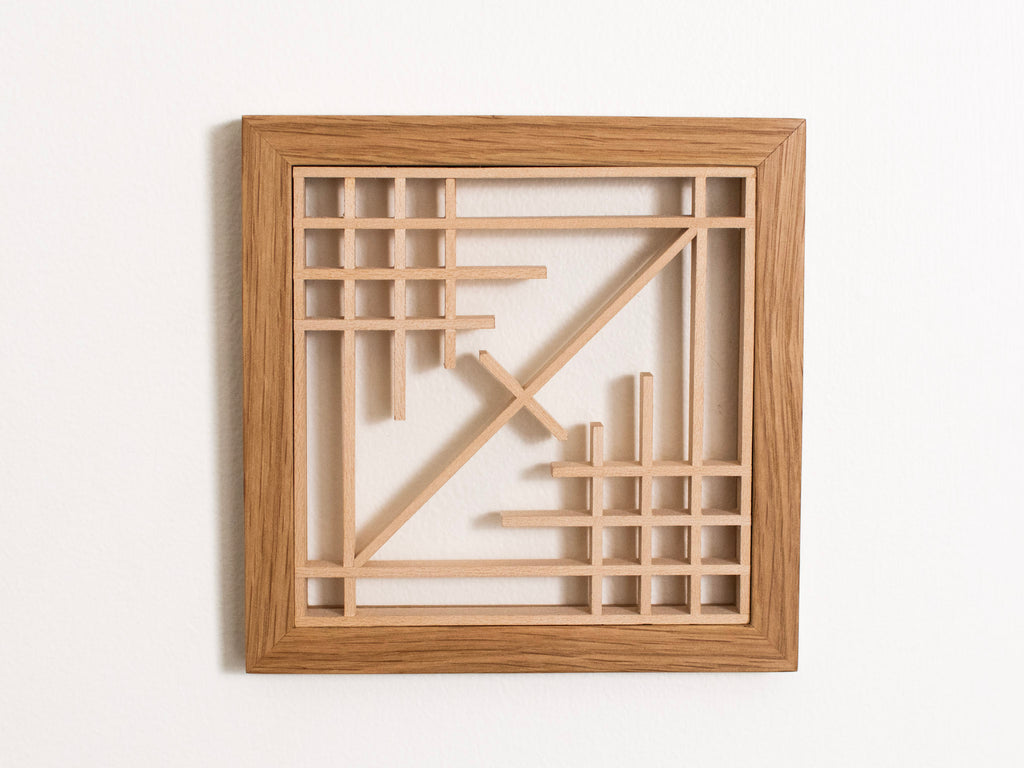 Shear - Mini Kumiko Wall Art Panel