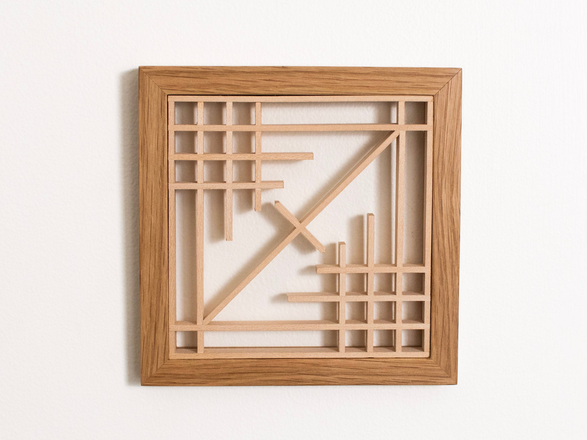 Shear - Mini Kumiko Wall Art Panel