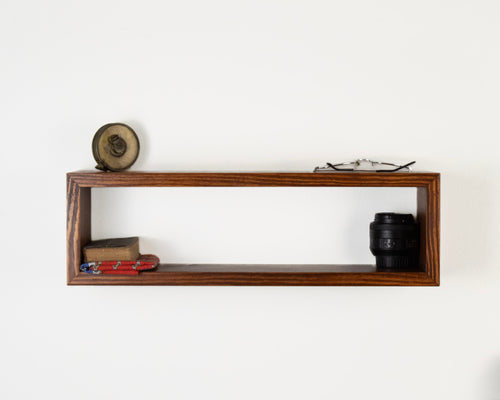 Floating Box Shelf | Solid Wood