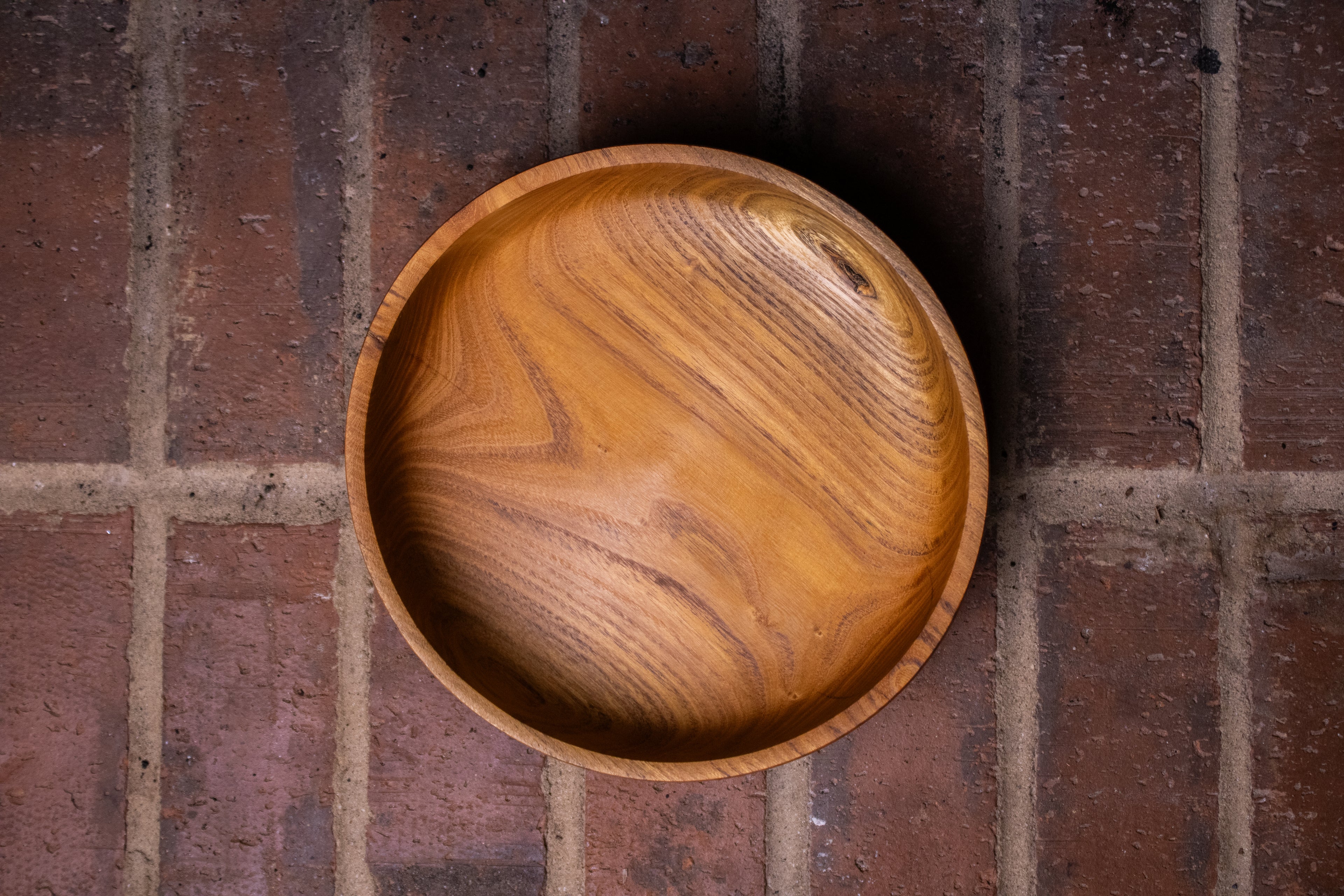 Black Locust Wood Shallow Bowl