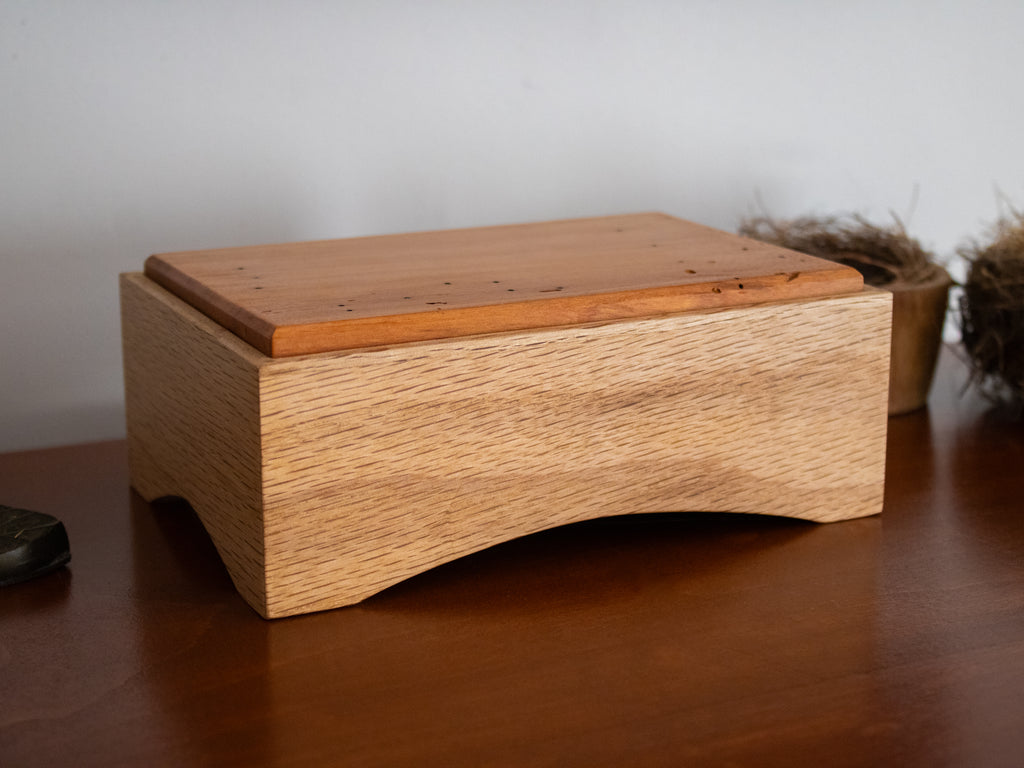 White Oak/Cherry  Keepsake/Jewelry Box
