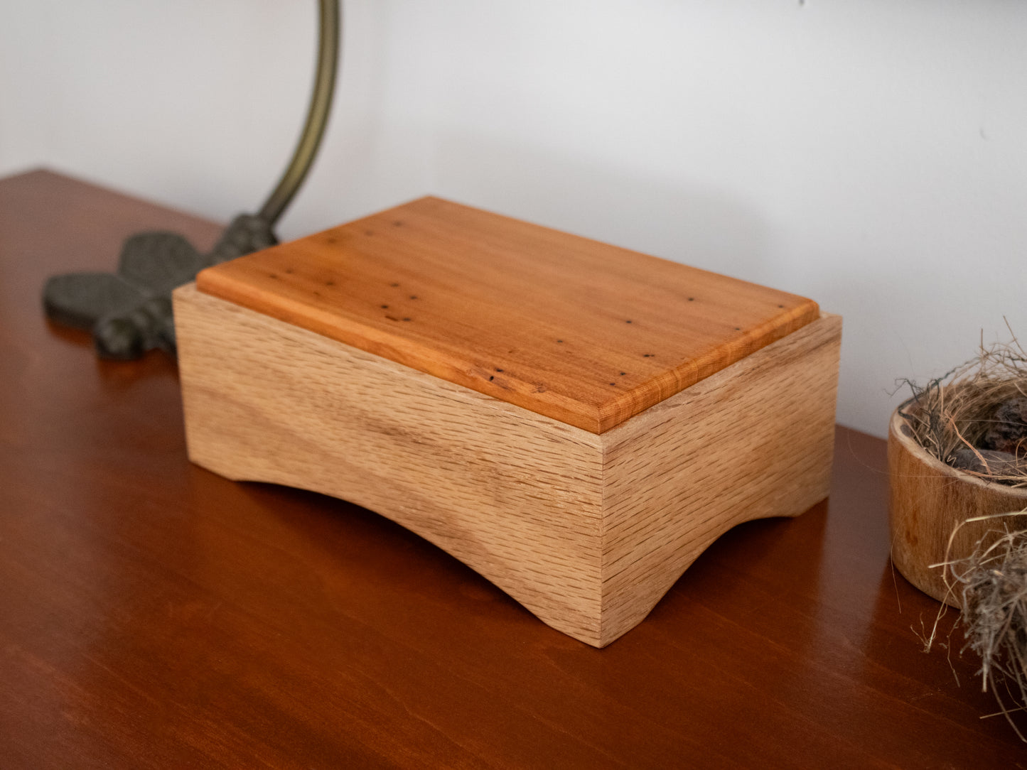 White Oak/Cherry  Keepsake/Jewelry Box