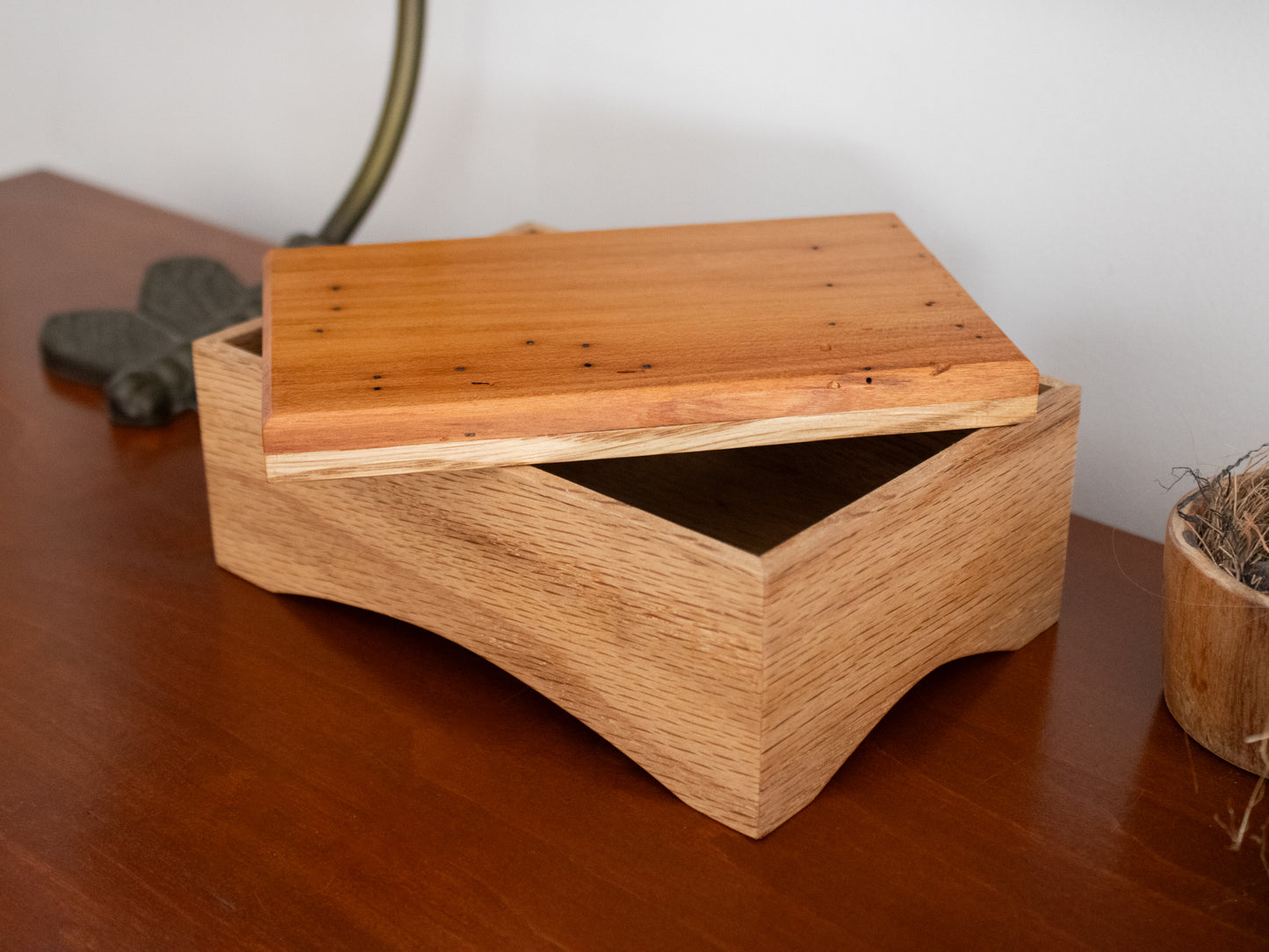 White Oak/Cherry  Keepsake/Jewelry Box