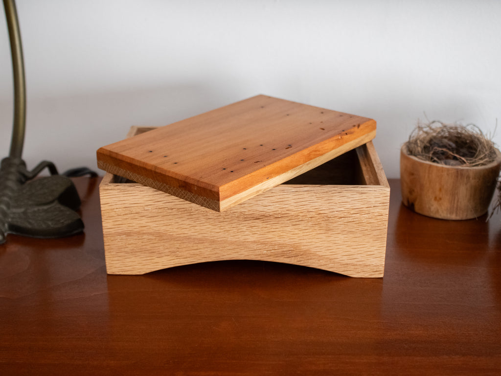 White Oak/Cherry  Keepsake/Jewelry Box